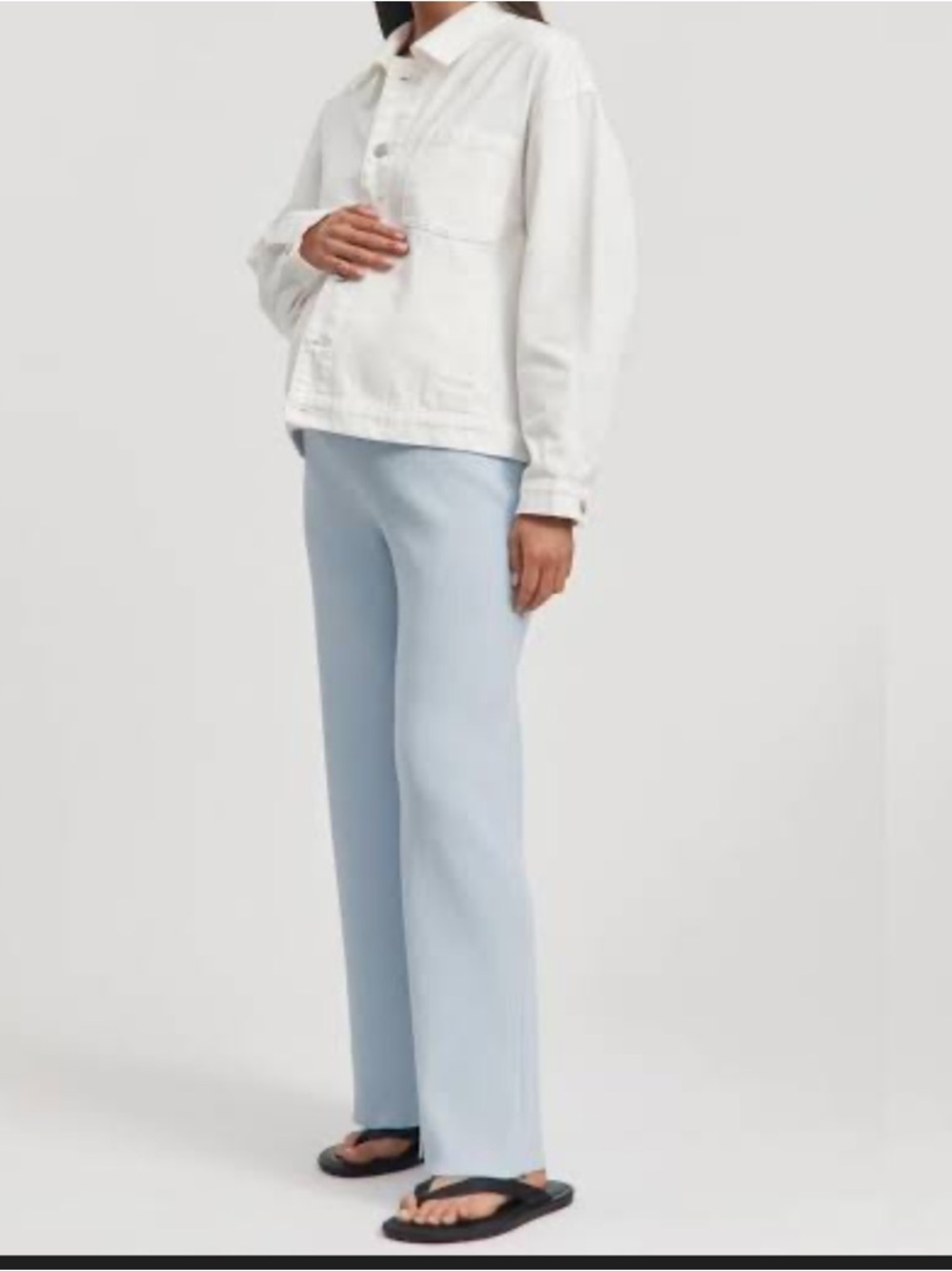 Legoe Héritage Céleste wide leg pants size XS color ( ice blue)